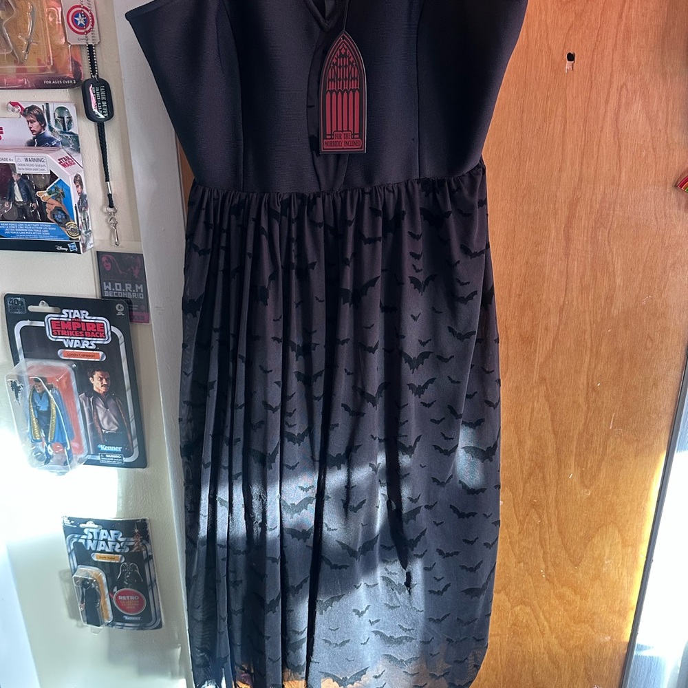 XXL Black Bat Dress NWT
